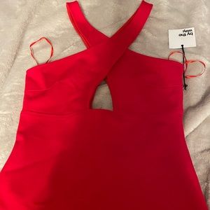by the way red mini dress size medium